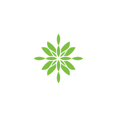 Fototapeta na wymiar Logo vector green plant nature 