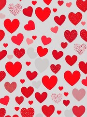 seamless background with hearts or seamless pattern with hearts