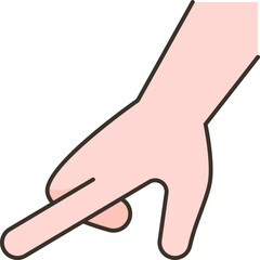 pointing  icon