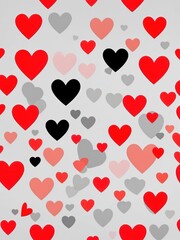 seamless background with hearts or seamless pattern with hearts