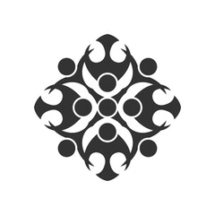 People connection logo vector