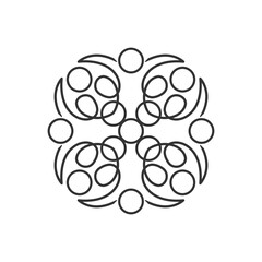 People connection logo vector