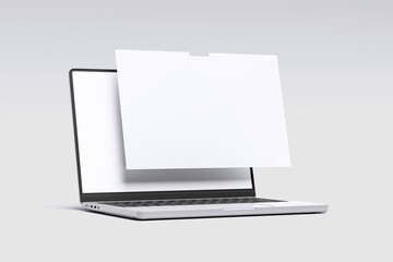 Laptop Pro Screen Blank Background