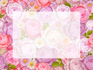 バラの背景　D-1