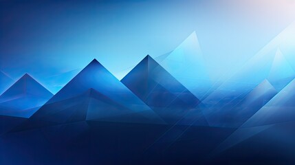 Abstract symmetrical blue gradient background. Geometrical wallpaper concept.