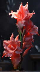 AI generated, Beautiful Gladiolus flowers.