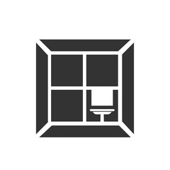 Window cleaning icon design template isolated