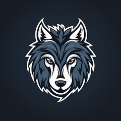 Fototapeta premium logo icon wolf mascot30