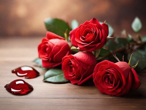 Red Rose Background Valentine's Day Special Celebration, royalty image, Symbole of love
