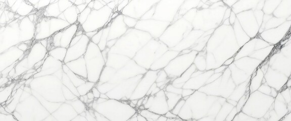 Panoramic white background from marble stone texture for design. Generative AI
