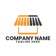 Vector online shop logo design template. perfect for ecommerce, sale, store, shop, discount, or web 