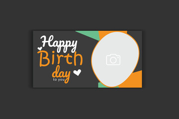 birthday banner design, invitation card