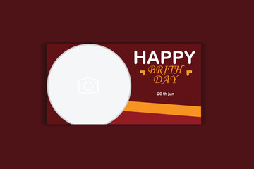 birthday banner design, invitation card