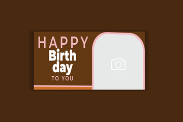 birthday banner design, invitation card