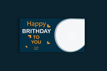 birthday banner design, invitation card