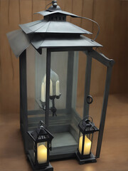 A photo of very beautiful Lantern Hogan Light Generative AI - obrazy, fototapety, plakaty