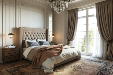 Luxurious Master Bedroom Suite, Contemporary Elegance and Tranquil Retreat, Creating a Luxurious and Relaxing Bedroom Haven.