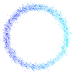 Watercolor Texture Circle Frame