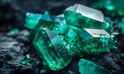 beautiful emeralds, Generative AI