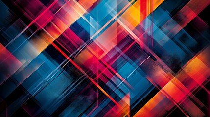 Colorful Abstract Background With Lines and - obrazy, fototapety, plakaty