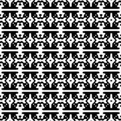 White background with black pattern. Seamless texture for fashion, textile design,  on wall paper, wrapping paper, fabrics and home decor. Simple repeat pattern.