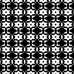 White background with black pattern. Seamless texture for fashion, textile design,  on wall paper, wrapping paper, fabrics and home decor. Simple repeat pattern.
