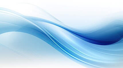 Obraz premium Clean abstract graphic blue waves transparant background, Generative AI