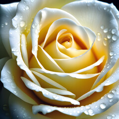soft white rose closeup.