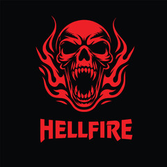 skull fire logo
