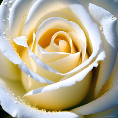 soft white rose closeup.