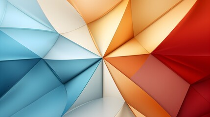 Soft Geometry: Abstract Geometric Pattern in Pastel Colors for Modern Interiors