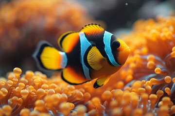Fototapeta na wymiar Beautiful Coral Fish in the sea