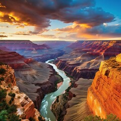 Grand Canyon National Park: Arizona As the Grand Canyon's name suggests, this natural wonder is impressive, measuring 278 river miles long;