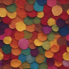 Fototapeta na wymiar rainbow wooden circles background Colorful beautiful abstract bokeh light background Creative bright and vibrant colors of paper confetti 