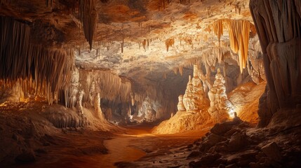Impressive Cave Filled With Abundant Natural