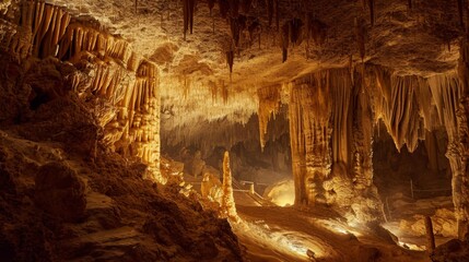 Fascinating Natural Cave Formation Filled With