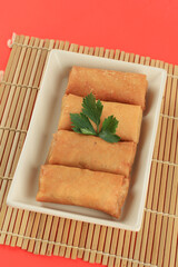 Spring Rolls Eaten on Chinese New Year's Day.