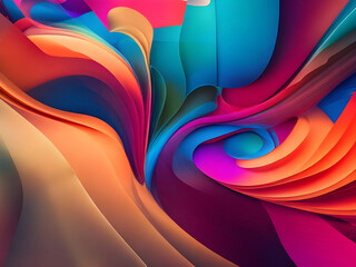 Multicolored Energy Flow Background.
