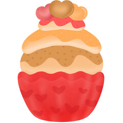 cupcake heart