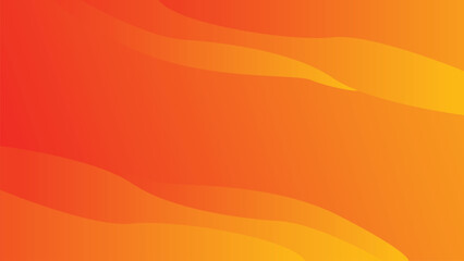 Minimal orange abstract background with waves. Vector illustration