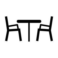 Coffees shop table icon