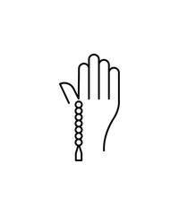 pray icon, vector best line icon.