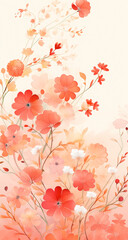  background watercolor flowers floral landscape