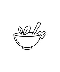 healthy food icon, vector best line icon.