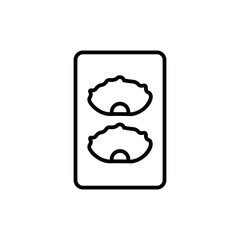 gyoza line icon