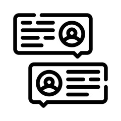 messaging line icon