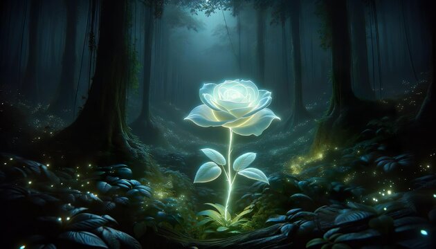 Bioluminescent Rose