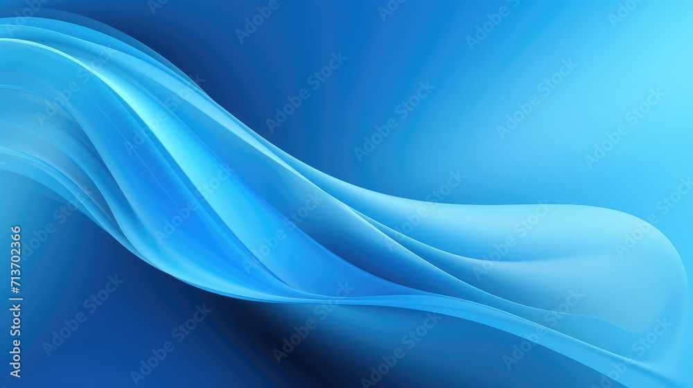 Wall mural abstract blue background with gradient and smooth transitions smooth lines