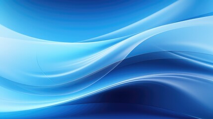 Abstract blue background with smooth shining lines