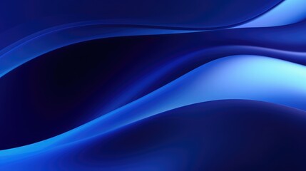 Abstract blue background with smooth shining lines